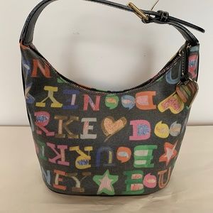 Dooney & Bourke Multicolor Letter Print Bag